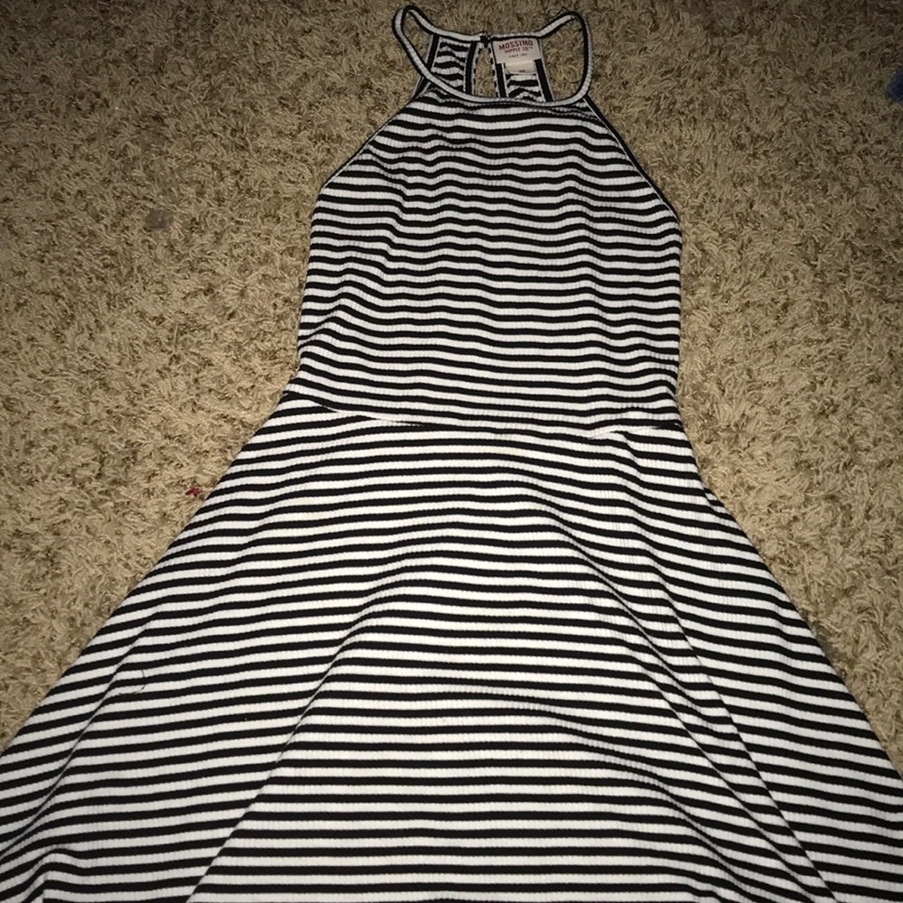 A striped fit cut dress